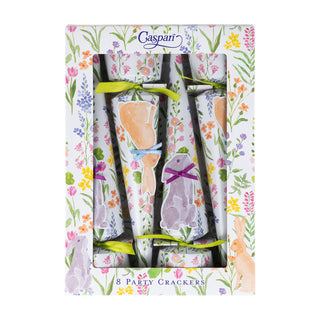 Bunny Field Party Crackers - 8 Per Box - Caspari