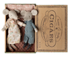 Maileg Grandma and Grandpa Mice in Cigarbox