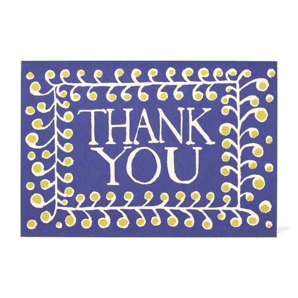 Thank You Pattern Card - Cambridge Imprint
