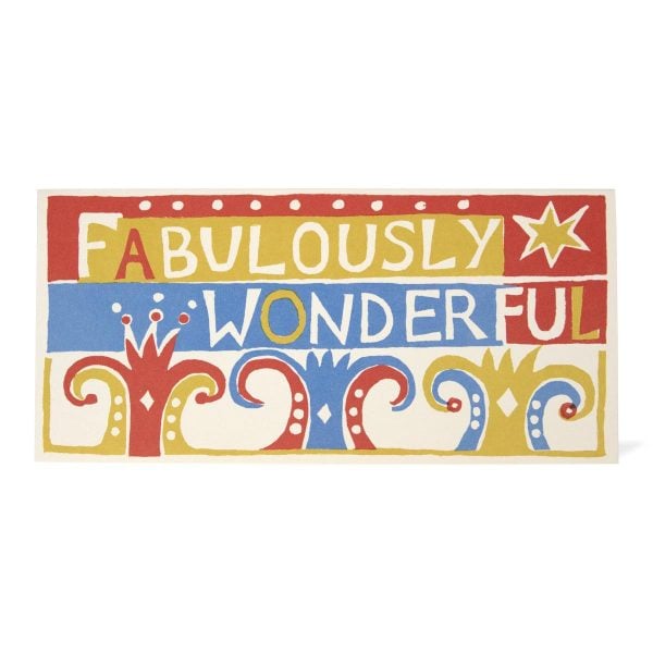 Long Card - Fabulously Wonderful - Cambridge Imprint