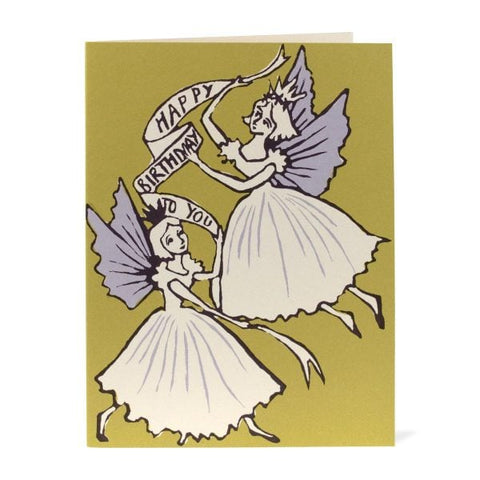 Birthday Fairies Card - Cambridge Imprint