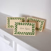 Cambridge Imprint Place Cards - Pack of Twelve - Pea Green