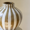 Camel Stripe Bulbous Vase