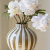 Camel Stripe Bulbous Vase