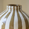 Camel Stripe Bulbous Vase