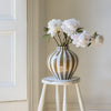 Camel Stripe Bulbous Vase
