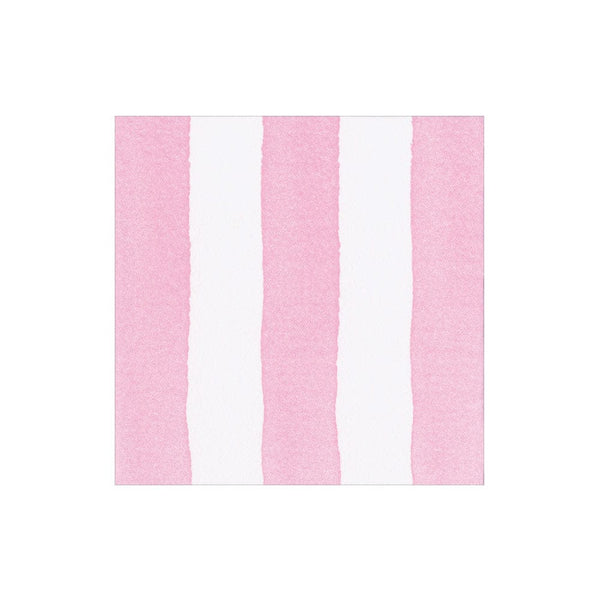 Caspari Cocktail Napkins Cafe Stripe - Light Pink