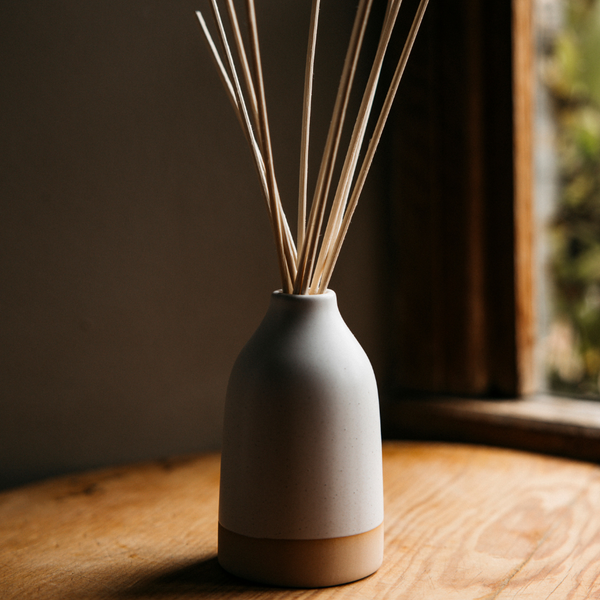 Ceramic Diffuser Bottle - White Speckle - St Eval Candle Co