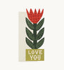 Checkerboard Lily, Love You Card - Hadley Paper Goods