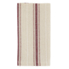Cherry Red Stripe Cotton Napkin - Set of Four