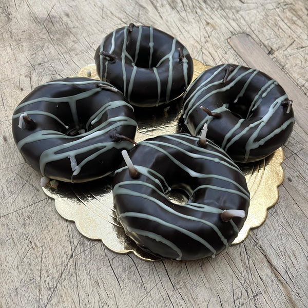 Handmade Chocolate Donut Candle
