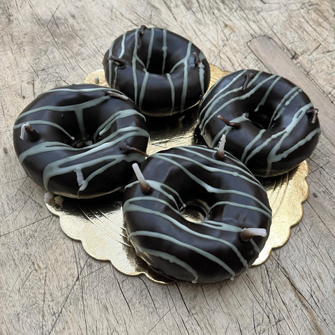Handmade Chocolate Donut Candle
