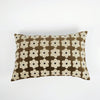 Chocolate Brown Daisy Cushion - Cotton Velvet & Linen - Olsson & Jensen