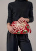 Chrysanthemum Red Velvet Pouch - One Hundred Stars