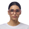 Okkia Reading Glasses - Claudia Big Cat Eye - Pink Havana