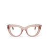 Okkia Reading Glasses - Claudia Big Cat Eye - Pink Havana