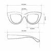 Okkia Reading Glasses - Claudia Big Cat Eye - Pink Havana