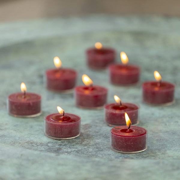 Clear Cup Tealight - Plum