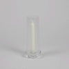 Clear Glass Cylindrical Candle Stand for dinner Candle