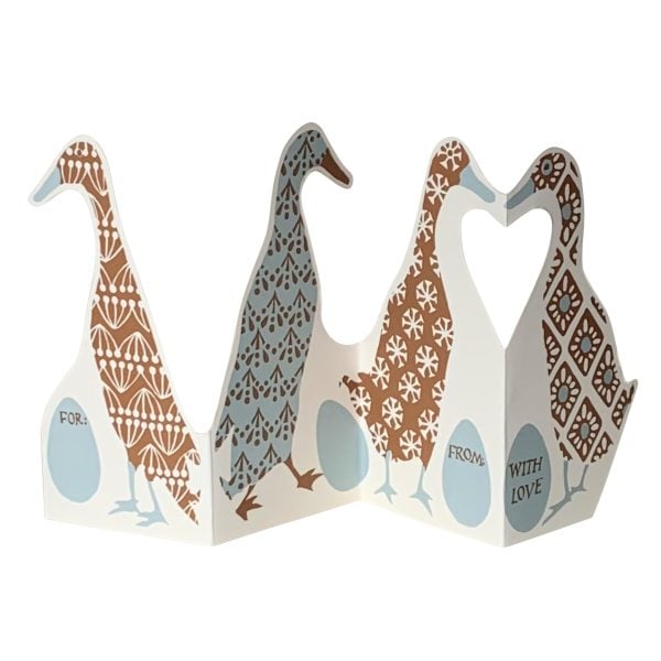 Concertina Card - Patchwork Puddleducks - Cambridge Imprint