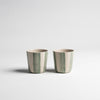 Cornflower Beaker - Brushed Sage Green - Small - Set of Two - Kindred Mugs