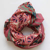 Hand-Printed Large Organic Cotton Square Scarf - Diego Rose - Les Belles Vagabonds