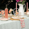 Cotton Block-Printed Sweet Pea Napkins - Set of Four B