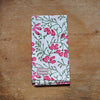Cotton Block-Printed Sweet Pea Napkins - Set of Four