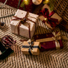 Cotton Paper Christmas Gift Wrap - Assorted - Berry, Truffle, White