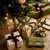 Cotton Paper Christmas Gift Wrap - Assorted - Moss, Warm-White, Natural