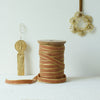 Cotton Velvet Ribbon - Old Gold - 6.5mm x 10m