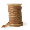 Cotton Velvet Ribbon - Old Gold - 6.5mm x 10m