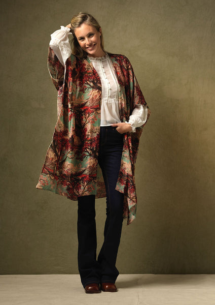 Country Toile Berry Wool Throwover - One Hundred Stars