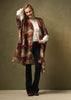 Country Toile Berry Wool Throwover - One Hundred Stars