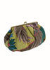 Large Kiss Lock Clutch Bag - Crane Olive - One Hundred Stars