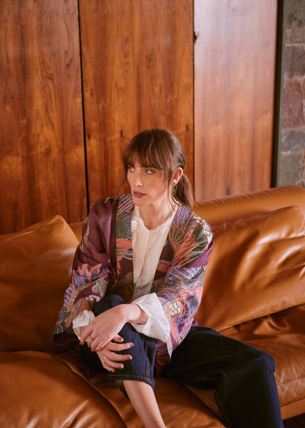 Crane Plum Kimono - One Hundred Stars