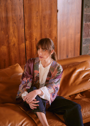 Crane Plum Kimono - One Hundred Stars