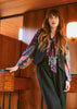 Crane Plum Pussy Bow Blouse - One Hundred Stars