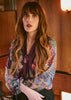 Crane Plum Pussy Bow Blouse - One Hundred Stars