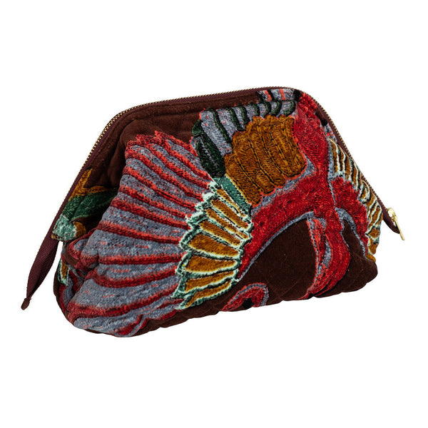 Crane Brown Velvet Pouch - One Hundred Stars