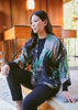 Crane Emerald Wool Kimono - One Hundred Stars