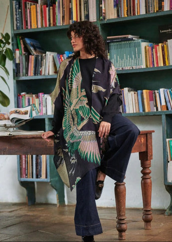 Crane Emerald Wool Throwover - One Hundred Stars