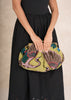 Large Kiss Lock Clutch Bag - Crane Olive - One Hundred Stars