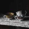 Porcelain Tea Cup on Foot - Poppy