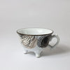Porcelain Footed Tea Cup - Poppy - Olsson & Jensen