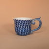 Dash Design Large Mug Navy Blue with Gold Detailing