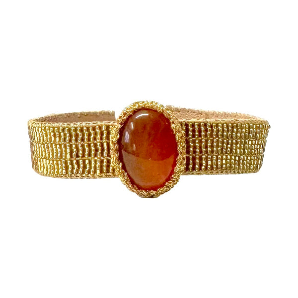 Bamboo Jules Bracelet - Carnelian - Ibu Jewels
