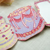 Birthday Cakes Concertina Greeting Card