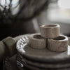 Cleighton Travertine Napkin Rings - Set of Six