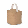 Jute door stop with webbing handle